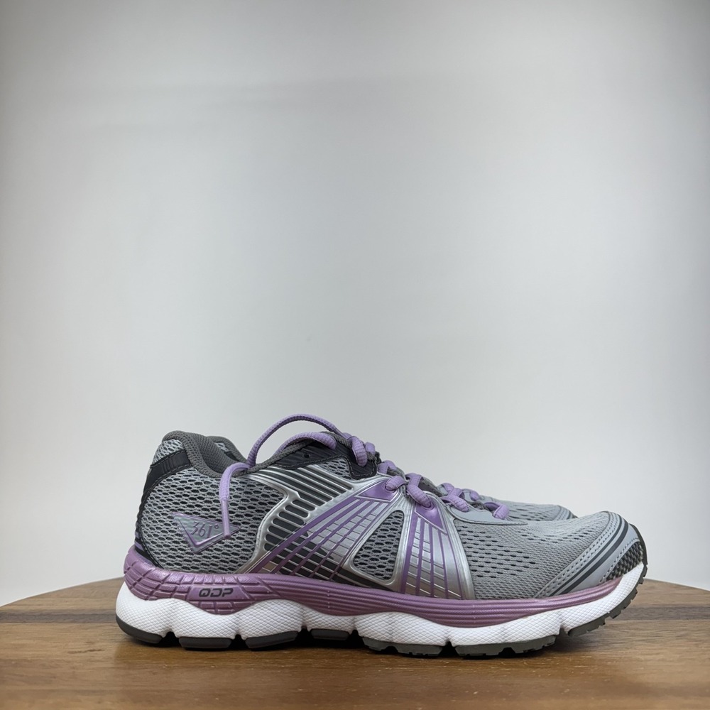 New Womens 361 Degrees Shield Gray Lilac Athletic Running Sneakers Size 7 M NIB